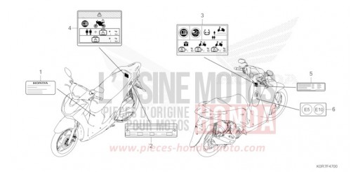 CAUTION LABEL SH125ADL de 2020